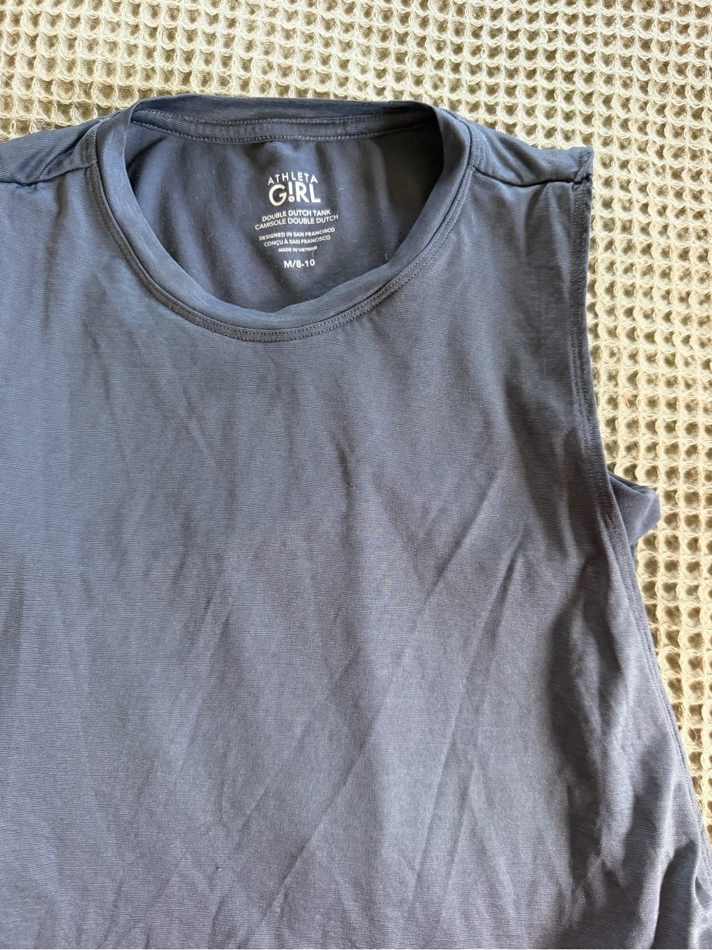 Athleta Girl Charcoal Crewneck Sleeveless Tank